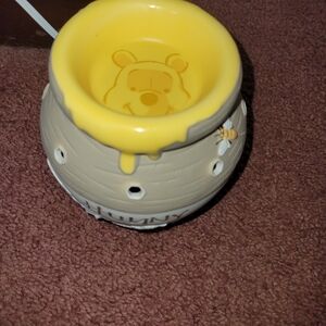 Scentsy Yellow and Tan Wax Warmer with Winnie the Pooh Design